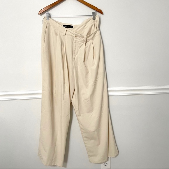 Lioness • la mesa trouser pant beige sz M - Picture 8 of 11
